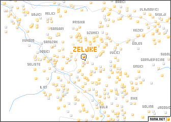 map of Zeljke