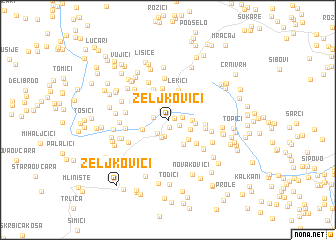 map of Zeljkovići