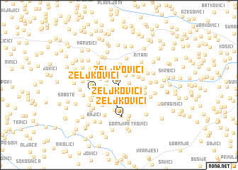 map of Zeljkovići