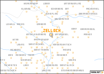 map of Zellach