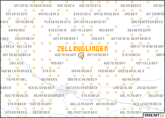 map of Zellrüglingen