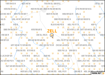 map of Zell