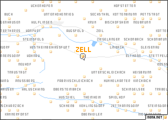 map of Zell