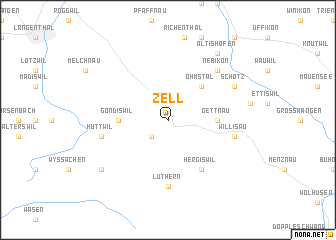 map of Zell