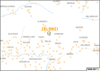 map of Zelomići