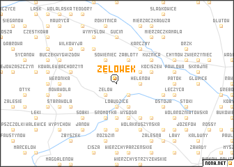 map of Zelówek