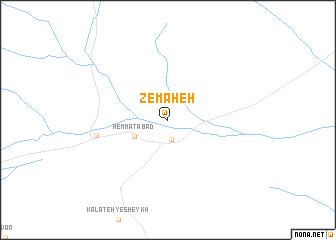 map of Zemāheh
