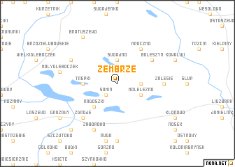 map of Zembrze