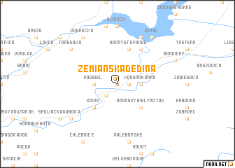 map of Zemianska Dedina
