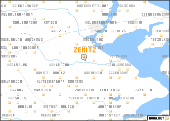 map of Zemitz