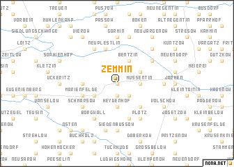 map of Zemmin