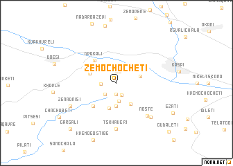 map of Zemo-Chocheti