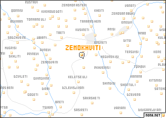 map of Zemo-Khviti