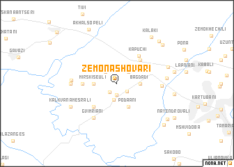 map of Zemo-Nashovari