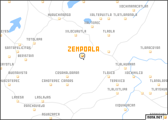 map of Zempoala