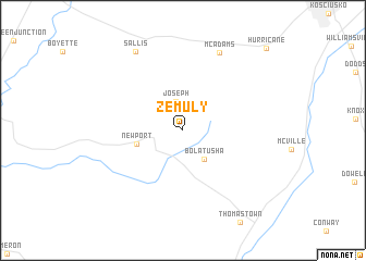 map of Zemuly