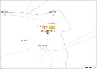 map of Zenaga