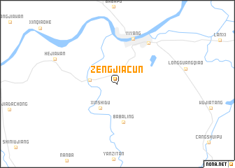 map of Zengjiacun