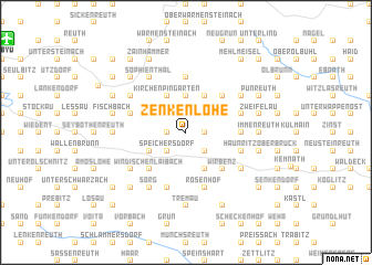 map of Zenkenlohe