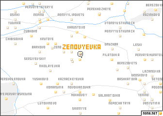map of Zenov\