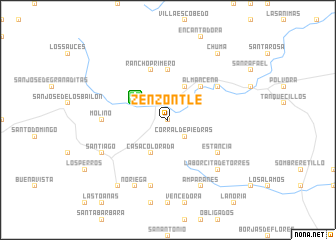 map of Zenzontle