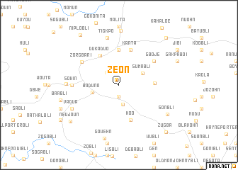 map of Zeon