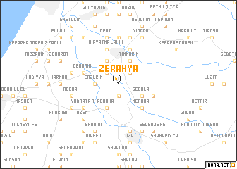 map of Zeraẖya