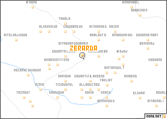 map of Zerarda
