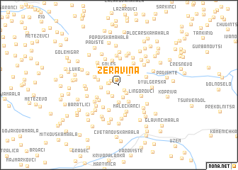 map of (( Žeravina ))
