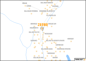 map of Zerba
