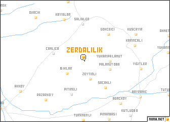 map of Zerdalilik