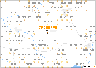 map of Zerhusen