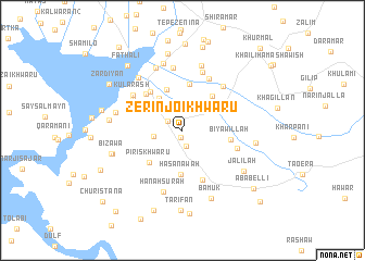 map of Zērinjō-i Khwārū