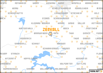 map of Zerkall