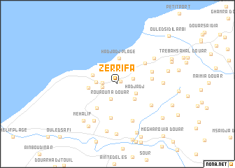 map of Zerrifa