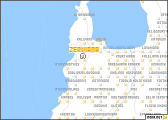 map of Zervianá