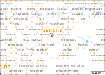 map of Zettlitz