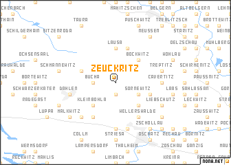 map of Zeuckritz