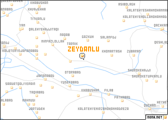 map of Zeydānlū