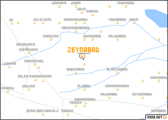 map of Zeynābād