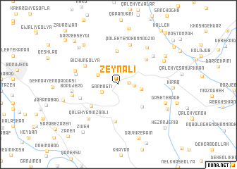 map of Zeyn ‘Alī