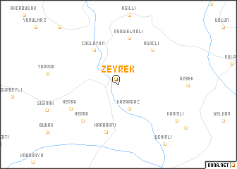 map of Zeyrek