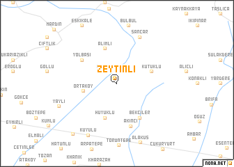 map of Zeytinli