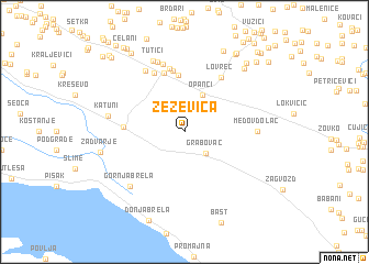 map of Žeževica