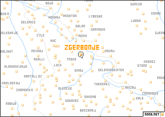 map of Zgërbonjë