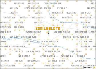 map of Zgniłe Błoto