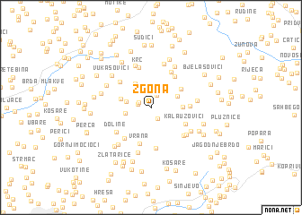 map of Zgona