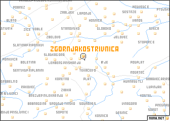 map of Zgornja Kostrivnica