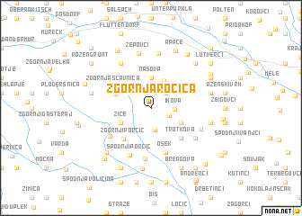 map of Zgornja Ročica