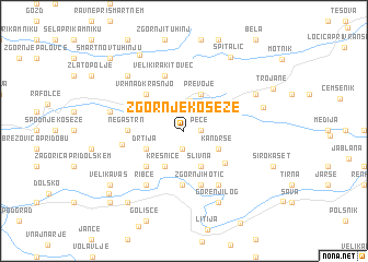 map of Zgornje Koseze